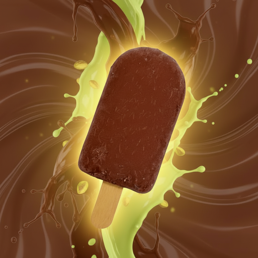Dubai Chocolate LuxBar Popsicle Ice Cream