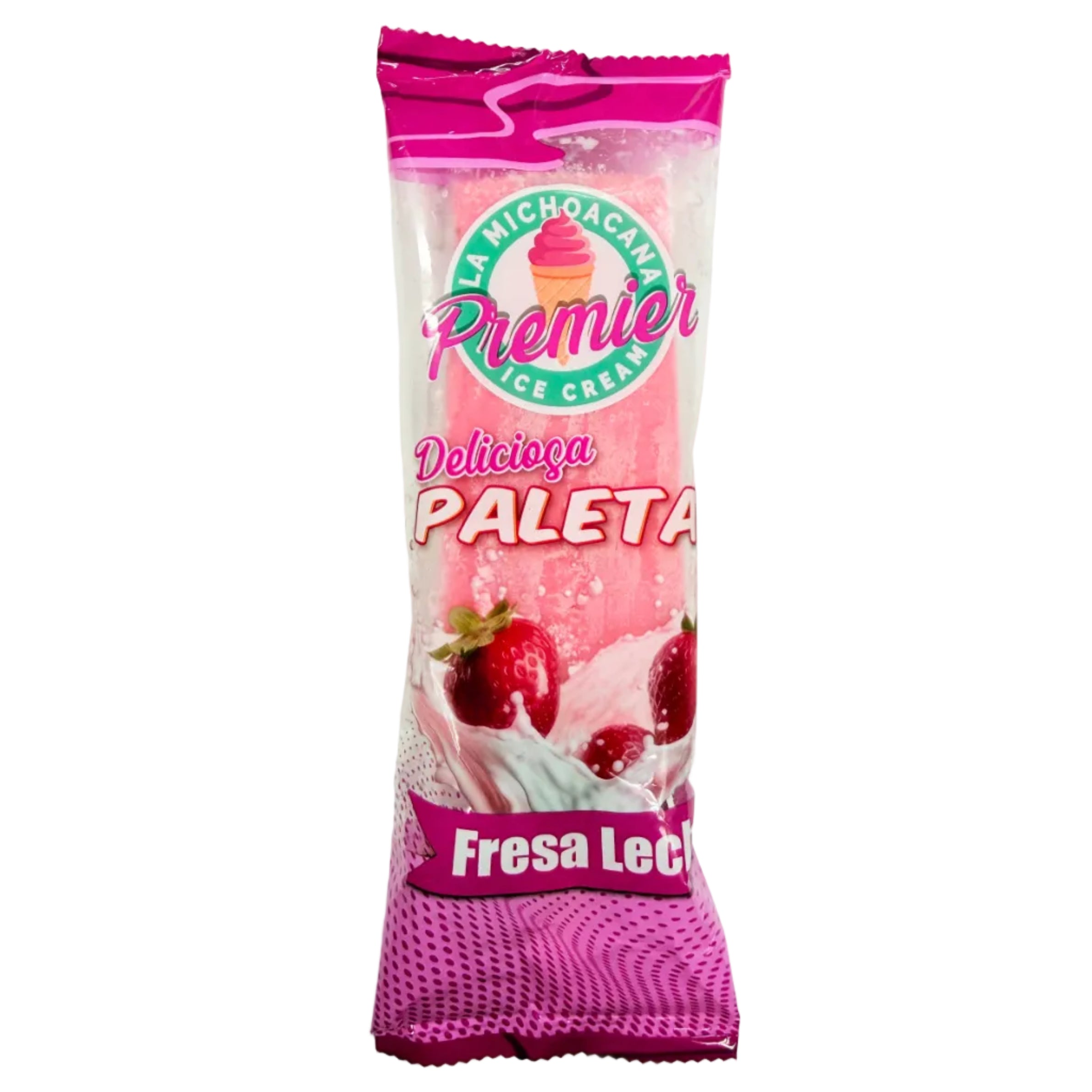 Fresa Leche Paletas Case 20 Pcs/Case