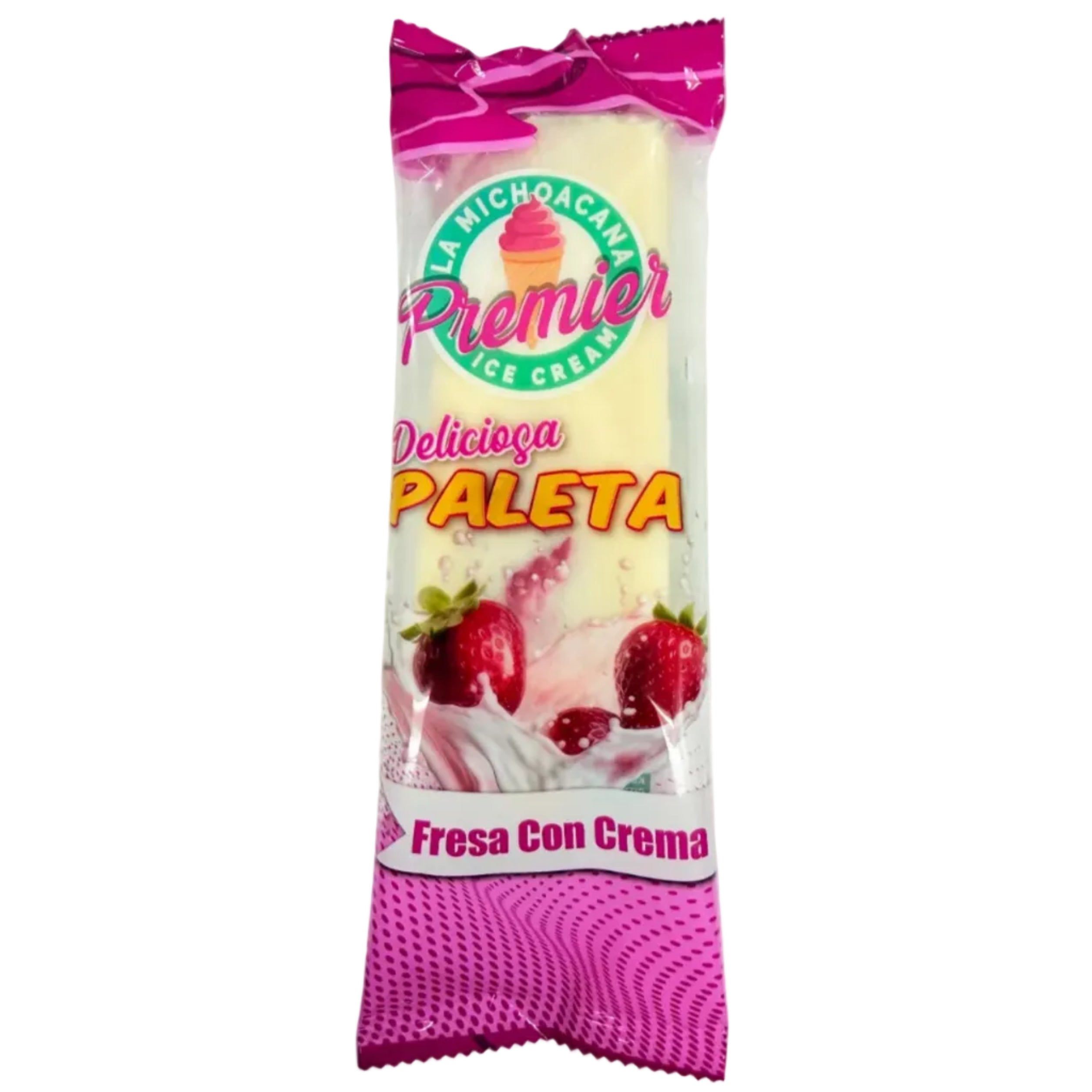 Fresa Con Crema Paletas Case 26 Pcs/Case