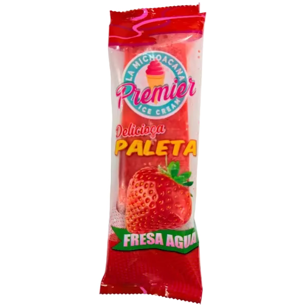 Fresa Agua Paletas Case 26 Pcs/Case