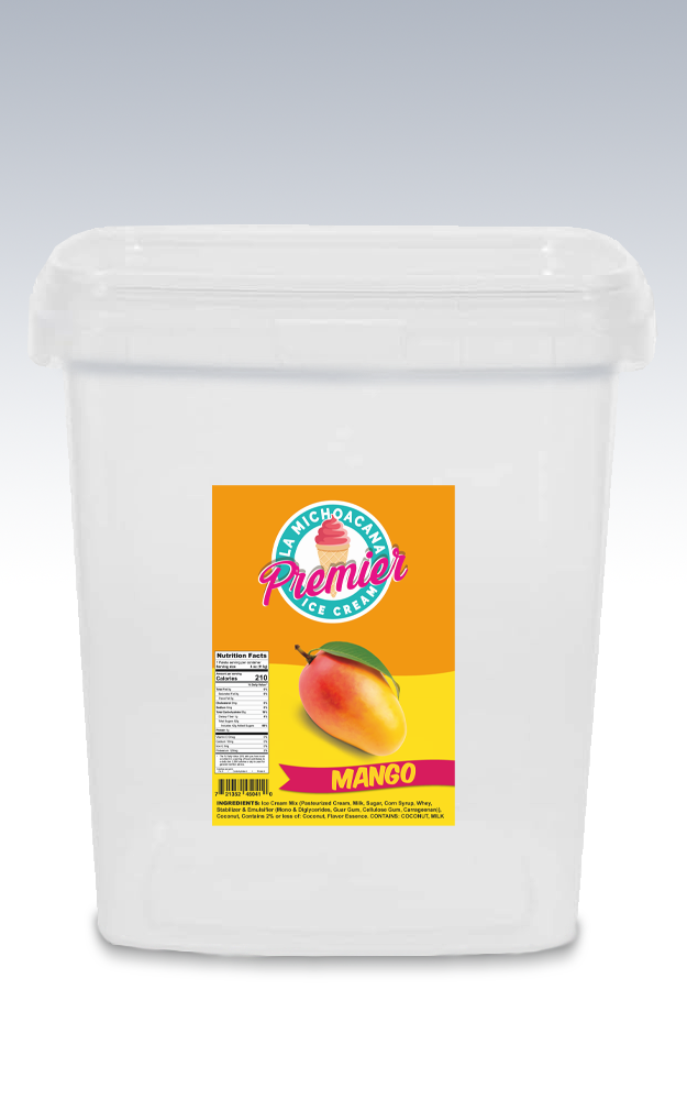 Mango Ice Cream Buckets 3 Gallons