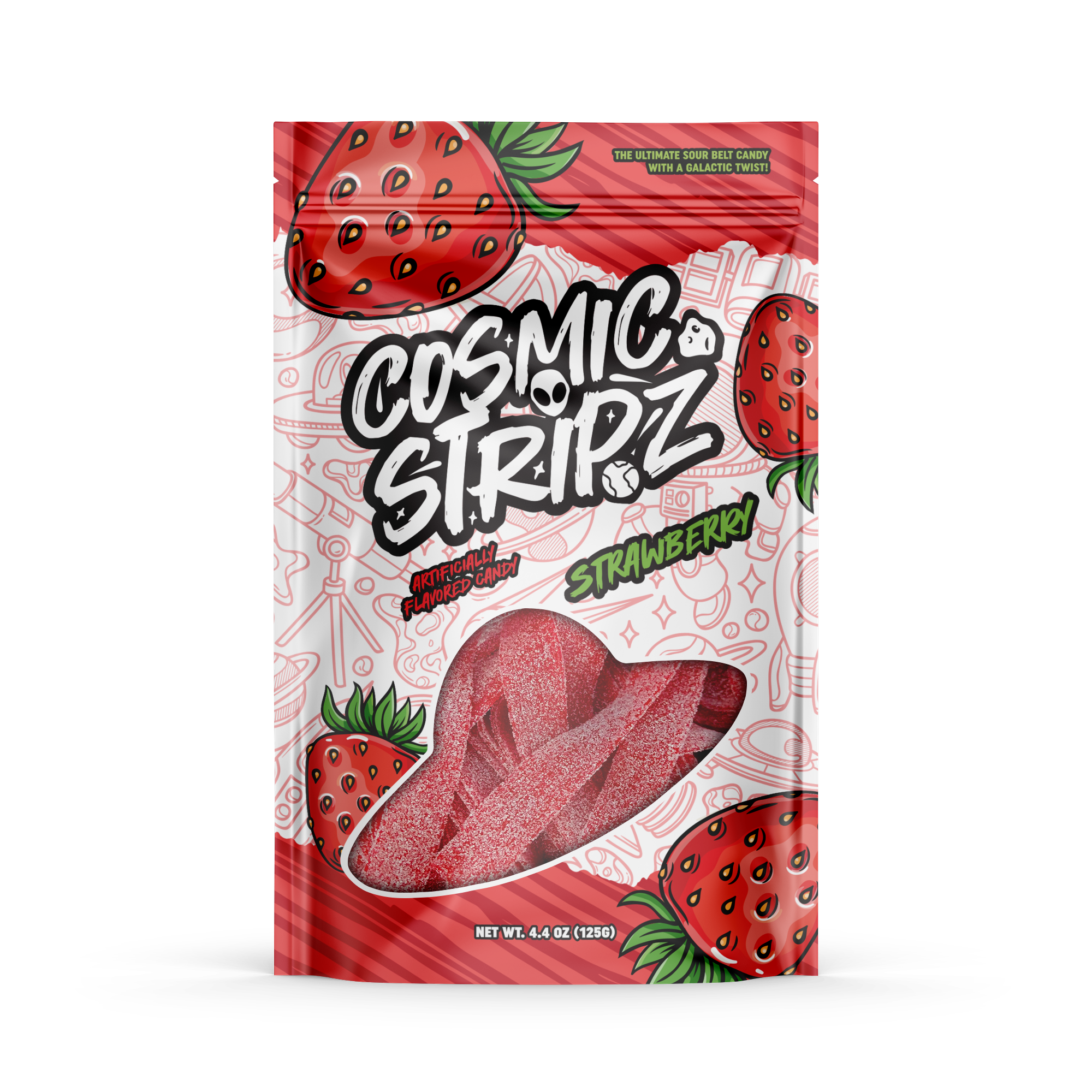 Cosmic Stripz – Strawberry (4.4oz) 12 Pags/Case