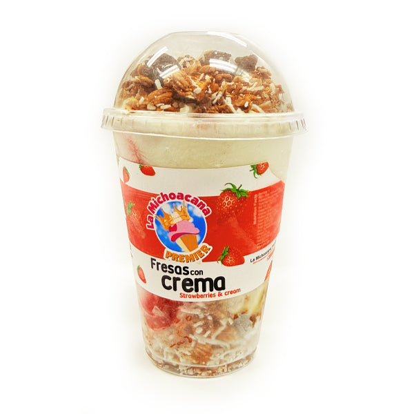 Fresa Con Crema 10 oz cup Case 26 Cups/Case